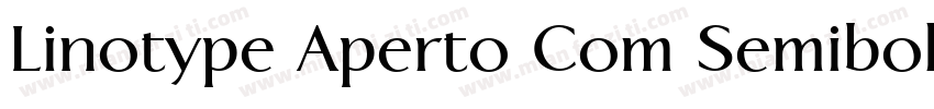 Linotype Aperto Com Semibold字体转换